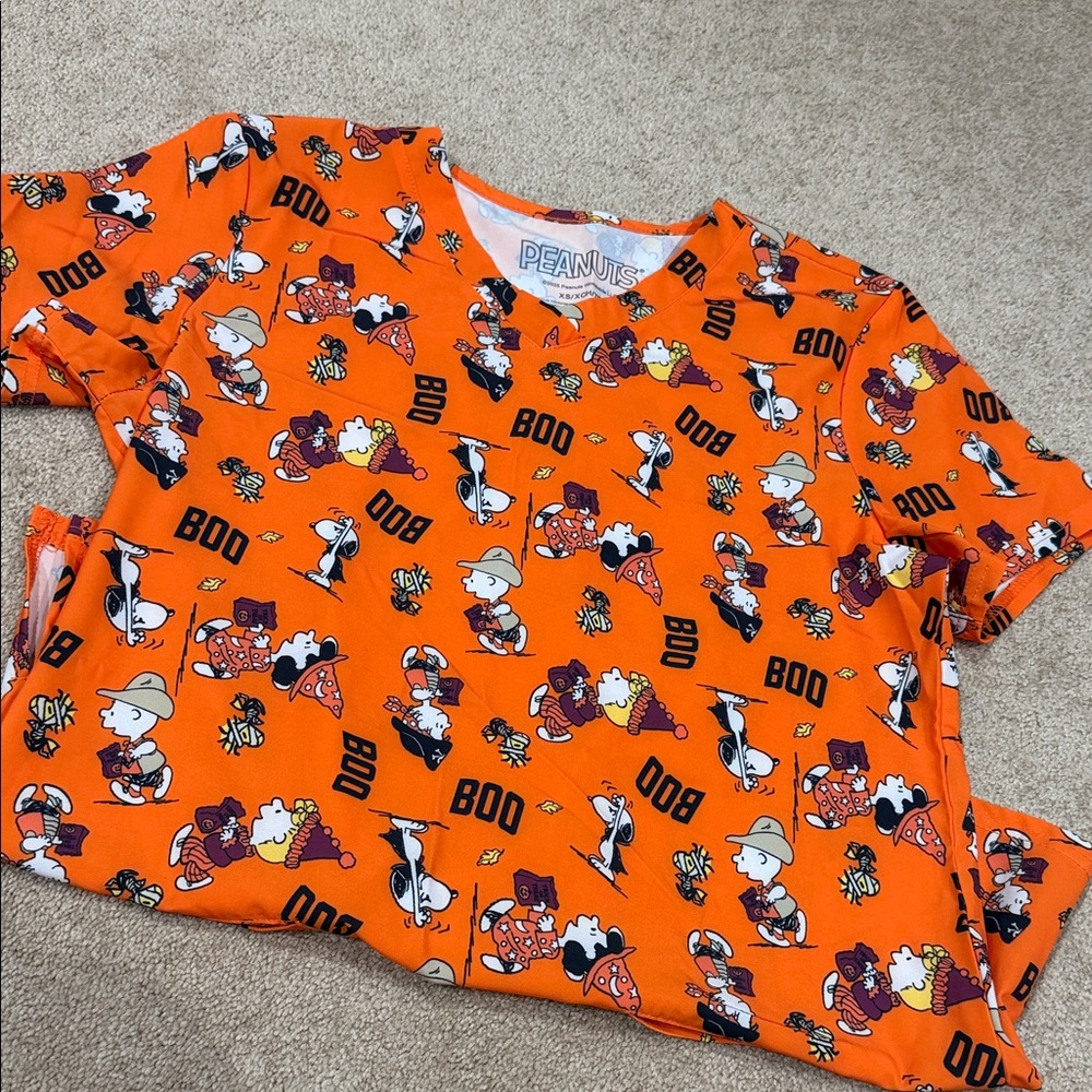 Halloween Scrub Top
